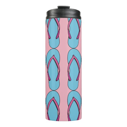 Beach Teenslippers Thermosbeker (Voorkant)