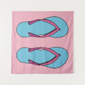Beach Teenslippers Wandkleed (Voorkant (horizontaal))