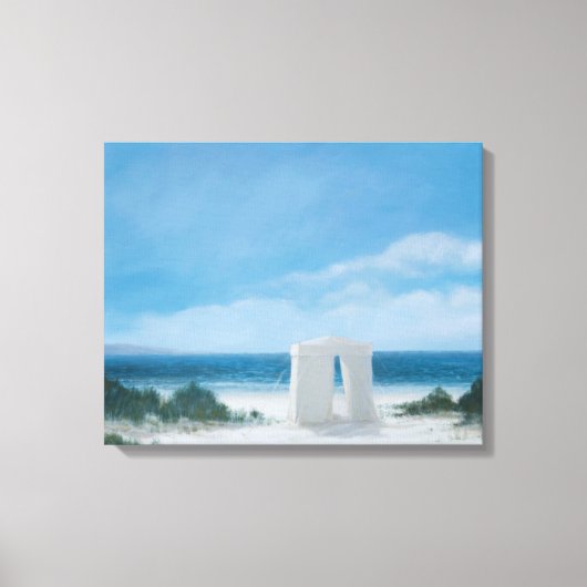 Beach Tent 2012 Canvas Afdruk (Voorkant)