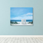 Beach Tent 2012 Canvas Afdruk (Insitu (Houten vloer))