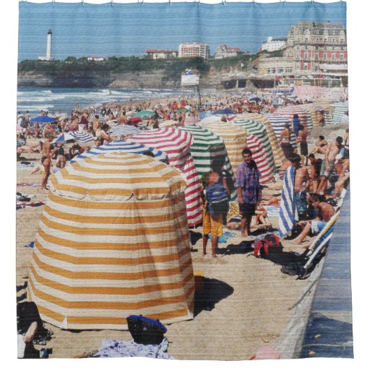 Beach Tents, Biarritz Douchegordijn (Voorkant)