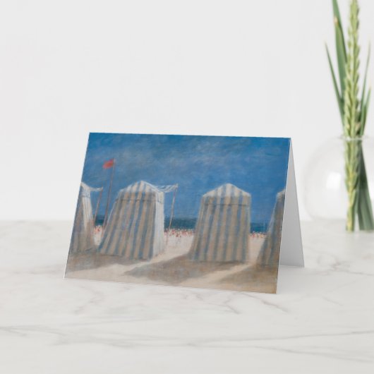 Beach Tents Brittany 2012 Feestdagen Kaart (Voorkant)
