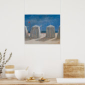 Beach Tents Brittany 2012 Poster (Keuken)