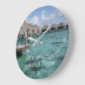 Beach Thees, Island Time Clock Grote Klok (Hoek)