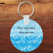 Beach Theme Ocean Message Key ketens Sleutelhanger (Voorkant)