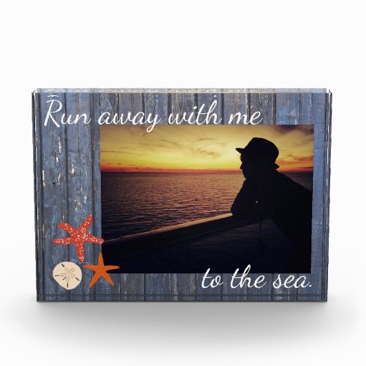 Beach Theme Photo Template Fotoblokken (Voorkant)