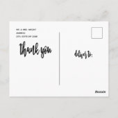 Beach Theme Weddenschap Bedankt Briefkaart (Achterkant)