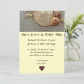 Beach Theme Weddenschap Kaart (Staand voorkant)