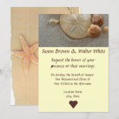 Beach Theme Weddenschap Kaart (Voorkant / Achterkant)