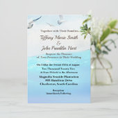 Beach Theme Weddenschap Kaart (Staand voorkant)
