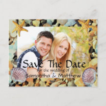 Beach Theme Weddenschap Save the Date