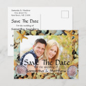 Beach Theme Weddenschap Save the Date Aankondigingskaart (Voorkant / Achterkant)
