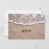 Beach Theme Weddenschapskaart RSVP Kaartje (Achterkant)
