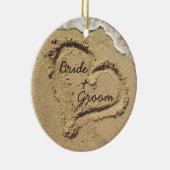 Beach Theme Wedding Ornament (Rechts)