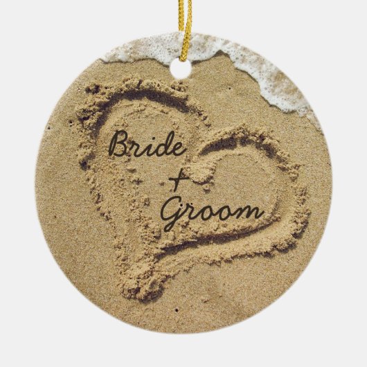 Beach Theme Wedding Ornament (Voorkant)