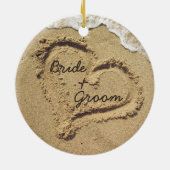 Beach Theme Wedding Ornament (Achterkant)