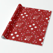 Beach Thémed Red Kerstmis Flamingo Sand Dollars Cadeaupapier (Uitgerold)
