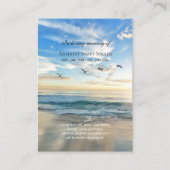 Beach Themorial Memory card Visitekaartje (Voorkant)