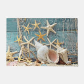 Beach Thleed Conch Shell, Starfish & Vissen Net Deurmat (Voorkant)