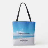 Beach Time Canvas tas (Achterkant)