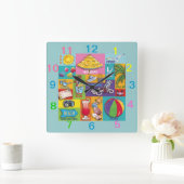 Beach Time Collage wall klok (Huis)