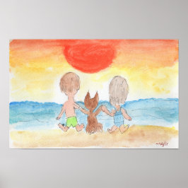 Beach time - Our Happy Place Poster