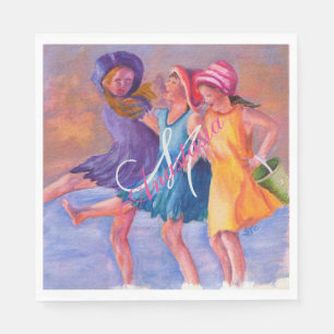 BEACH TIME VRIENDINNEN MONOGRAM PARTIJ SERVET