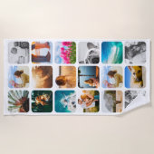 Beach Towel 18 Photo Rond Sjabloon Strandlaken (Voorkant)