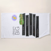 Beach Towel Dream Big Sports Strandlaken (Voorkant)
