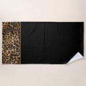 Beach Towel-Leopard-afdruk Strandlaken (Voorkant)