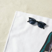 Beach Towel – Victory Peace & Love Pop-Art Design Strandlaken (In situ)