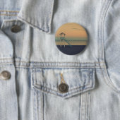 Beach Tower Sunset Ronde Button 5,7 Cm (In situ)