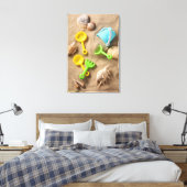Beach Toys Canvas Afdruk (Insitu (Slaapkamer))