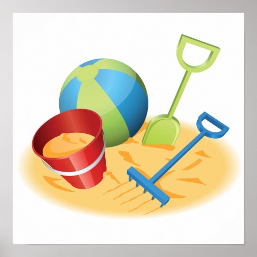 Beach Toys Poster (Voorkant)