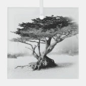 BEACH TREE Glass Ornament (Voorkant)