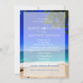 Beach Tropical Chic Gay Faire-part de mariage (Devant)