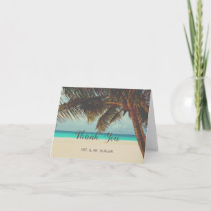 Beach Tropical, Palm Bedankkaart
