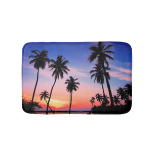 Beach Tropical Palm Trees Badmat