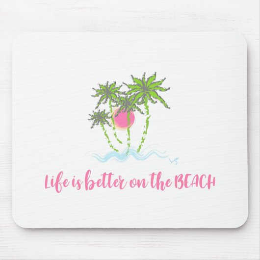 Beach Tropical Style Summer Graphic Muismat (Voorkant)