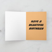 BEACH TROPICAL SUNSET ART BEAUCOUP CARTE D'ANNIVER (Intérieur)