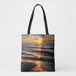 Beach Tropical Sunset Tote Bag