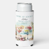 Beach Tropical Thlekte Cocktails Bachelorette Part (Seltzer Voorkant)