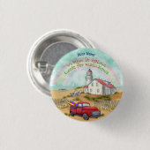 Beach Truck Lighthouse knop Ronde Button 3,2 Cm (Voorkant /achterkant)