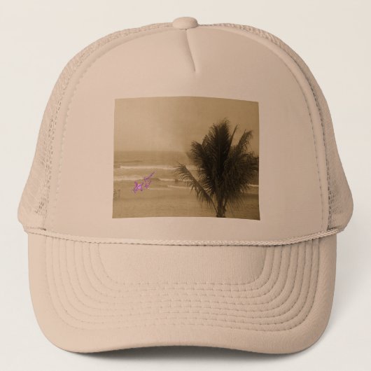 Beach Trucker Hat Trucker Pet (Voorkant)