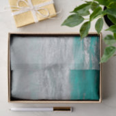 Beach Turquoise Coastal Ocean Waves Tropical Art Tissuepapier (Geschenk)