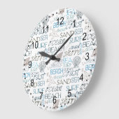 Beach Typografie Grote Klok (Hoek)