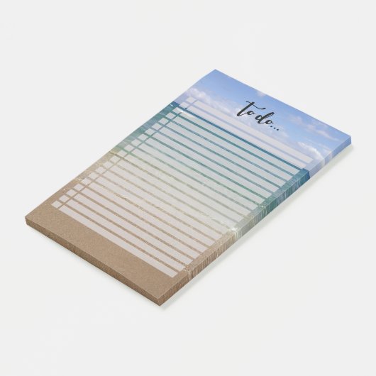 Beach Uitzicht om lijst uit te voeren Post-it® Notes (Schuin)