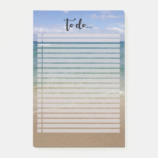 Beach Uitzicht om lijst uit te voeren Post-it® Notes (Voorkant)