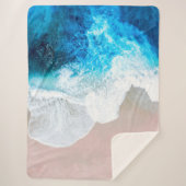 Beach Uitzicht Sherpa Deken (Voorkant)