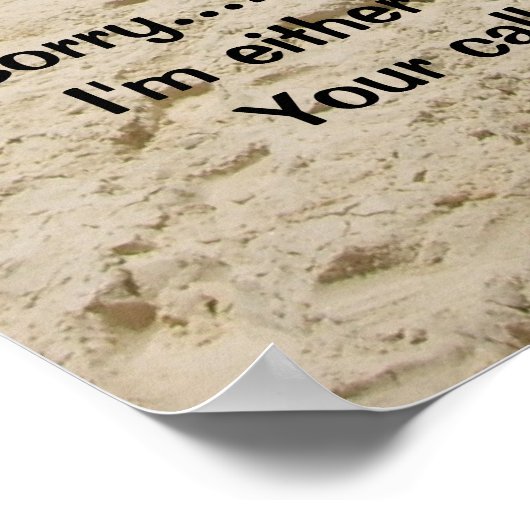 Beach Umberella poster (Hoek)